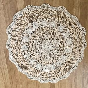 Large Crocheted Beige Dollie 34”